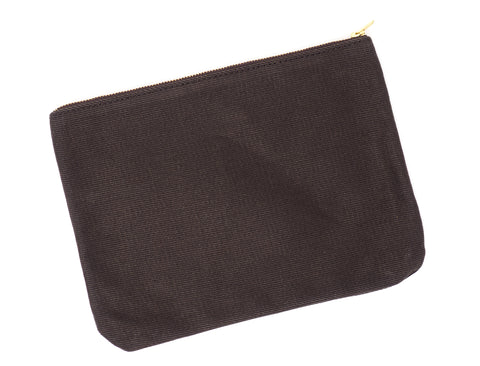 Canvas Zippered Pouch – Marlondo Leather Co.