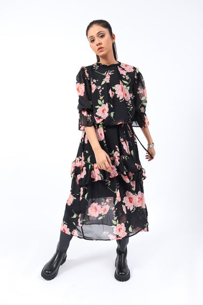 FLORAL LONG DRESS