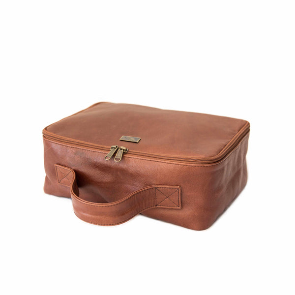 Ladies Toiletry Bag in Brown