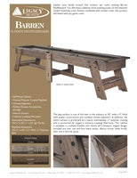 Barren 14' Shuffleboard Spec Sheet