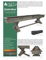 Cumberland 12' Outdoor Indoor Shuffleboard Spec Sheet