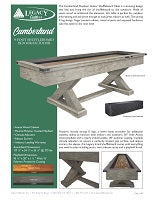 Cumberland 9' Outdoor Indoor Shuffleboard Spec Sheet