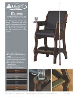 Elite Spectator Chair Spec Sheet
