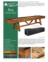 Emory 12' Outdoor Indoor Shuffleboard Spec Sheet