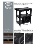Emory Bar Cart Spec Sheet