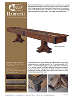 Harpeth 12' Shuffleboard Spec Sheet