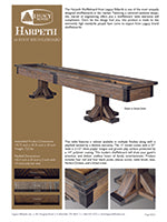 Harpeth 14' Shuffleboard Spec Sheet