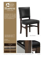 Rustic Game Chair Spec Sheet