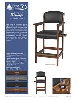 Heritage Spectator Chair Spec Sheet