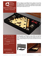 Perfect Drawer for Shuffleboards Spec Sheet