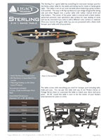 Sterling 3 in 1 Game Table Spec Sheet