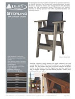 Sterling Spectator Chair Spec Sheet