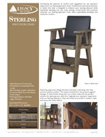 Sterling Spectator Chair Spec Sheet