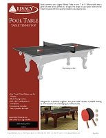 Classic Table Tennis Top Spec Sheet