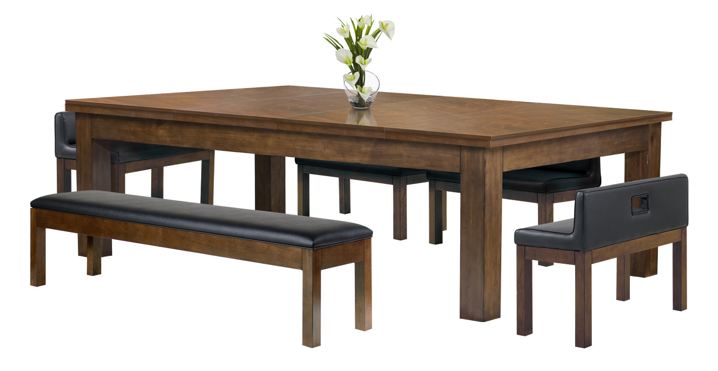 Baylor II 8 Ft Pool Table Dining Collection - Rustic Series