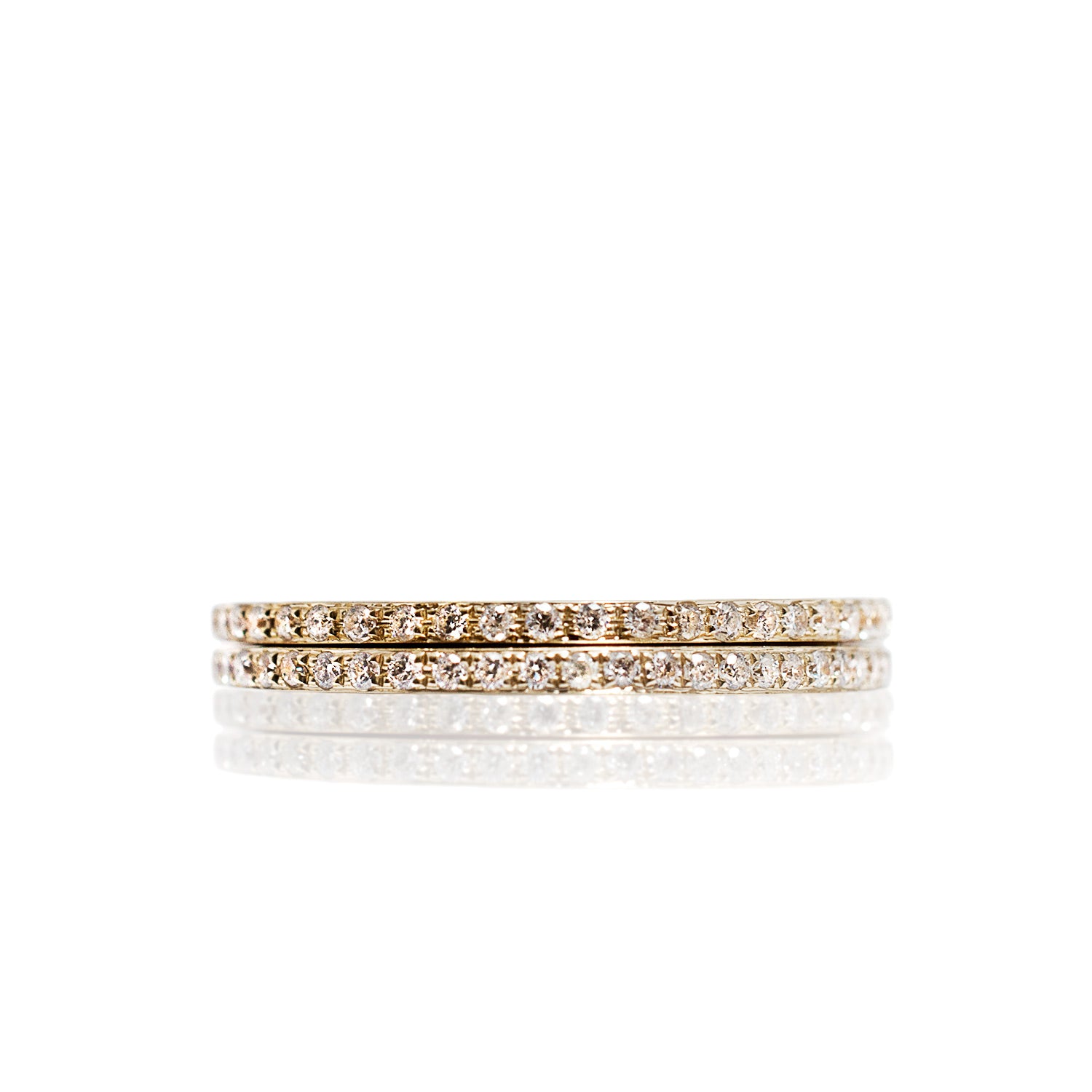 Pair of 18ct Yellow Gold Diamond Rings by McFarlane Fine Jewellery