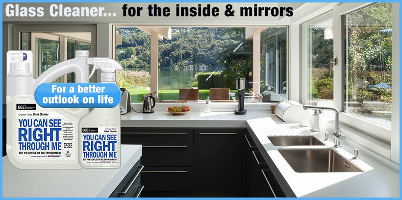 Glass Cleaner for glass and mirrors is another of Wet & Forget's fabulous products