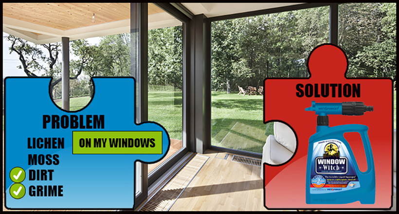 Remove grime off windows with Wet & Forget's Window Witch