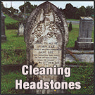 Cleaning Headstones with with Rapid Application or Wet & Forget Original