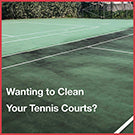 Clean your tennis courts with Rapid Application or Wet & Forget Original
