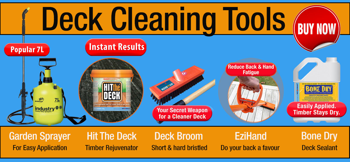 Deck Cleaning Tools Make the Clean Easier