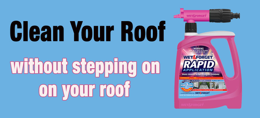 Clean Your Roof with Rapid Application is the Easiest Job with Wet & Forget's Rreach Nozzle