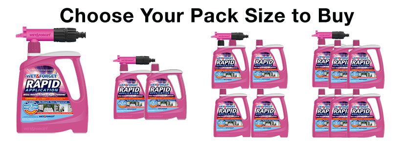 Choose the Best Pack Size to Buy of Rapid Application, Moss Mould and Lichen Remover
