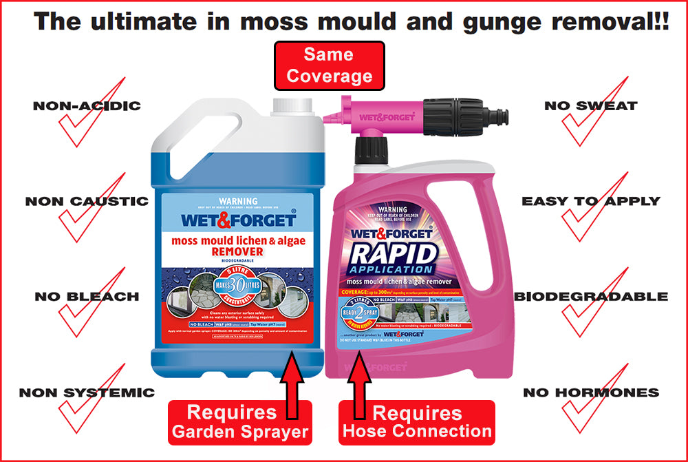 Remove Moss and Lichen From Your Roof with Wet & Forget Products