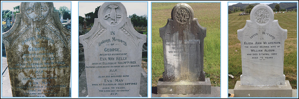 Cleaning Moss Mould and Lichen Off Headstones and Graves is a Job for Wet & Forget