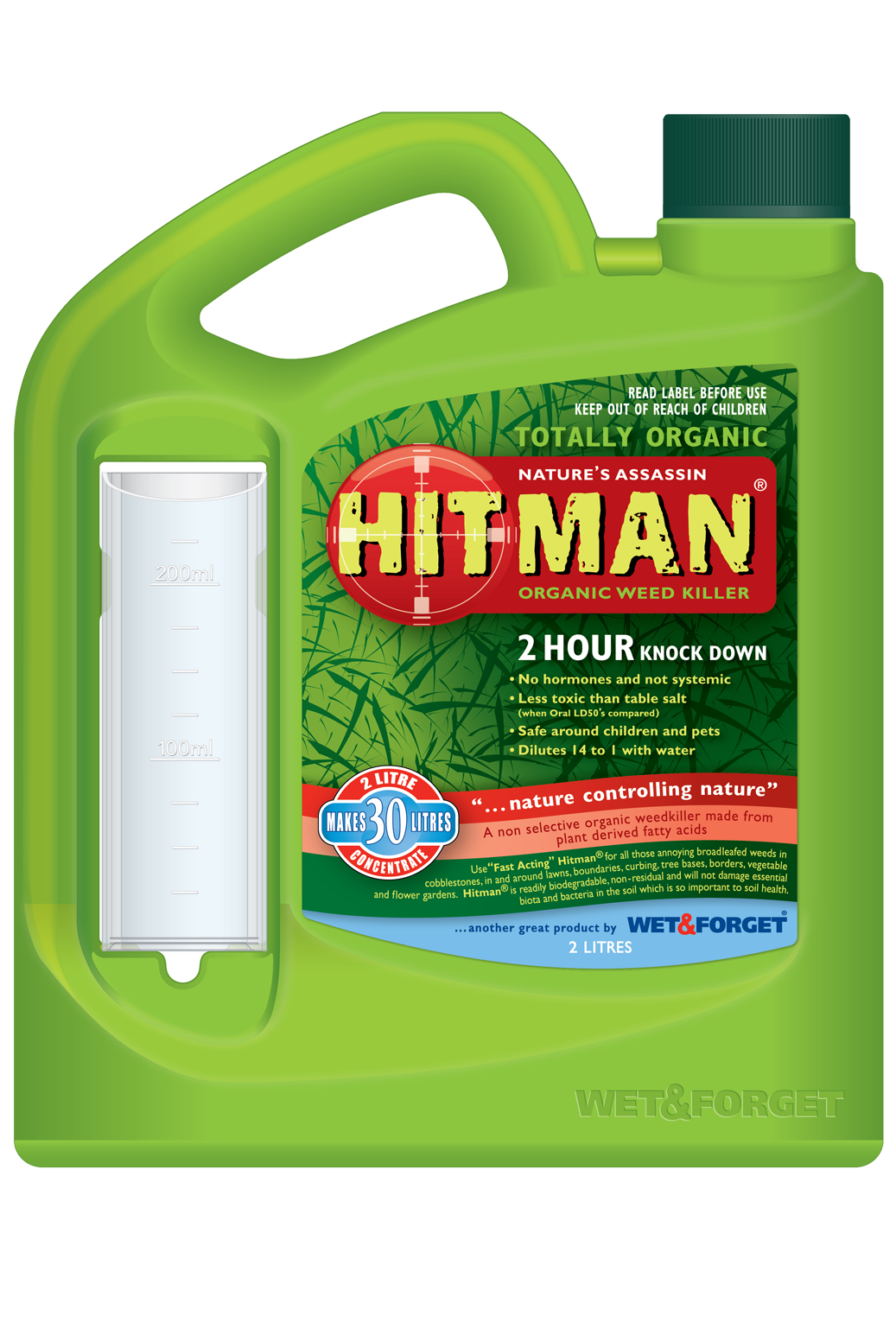 Hitman Weed Spray Organic Weed Killer Weed Control Wet