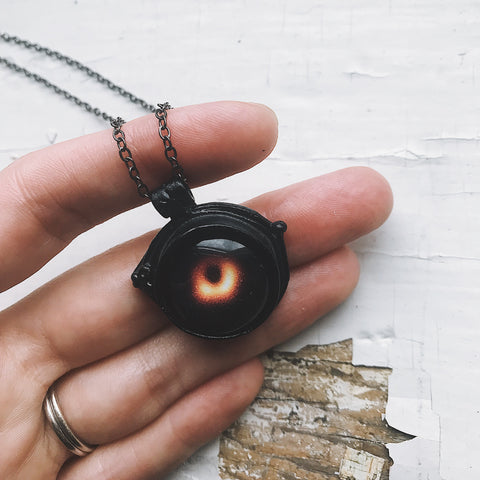 M87 Black Hole Jewelry - Black Hole Necklace, Outer Space, Space Exploration STEM jewelry by Yugen Tribe