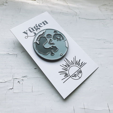 Full Moon Enamel Pin - Cosmic Planet Enamel Pins by Yugen Tribe - Solar System Gifts Under 10