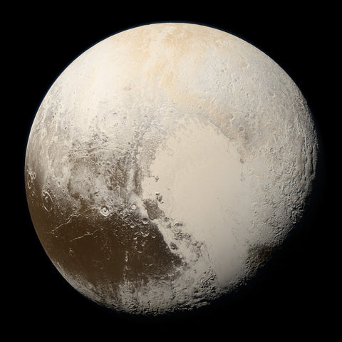 Color photo of Pluto, Credit NASA