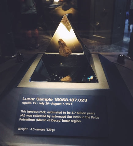 Moon Rock from Apollo Exhibit Saturn V Center Kennedy Space Center