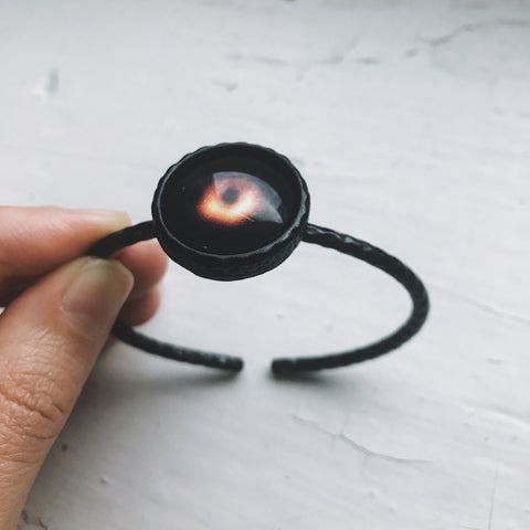 M87 Black Hole Bracelet - Black Hole Ring, Outer Space, Space Exploration STEM jewelry by Yugen Tribe