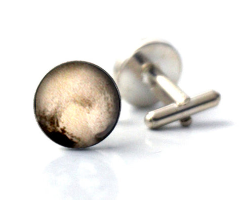 Pluto Cufflinks - Planetary Gifts for Men, Celestial Dude Accessories by Yugen Tribe