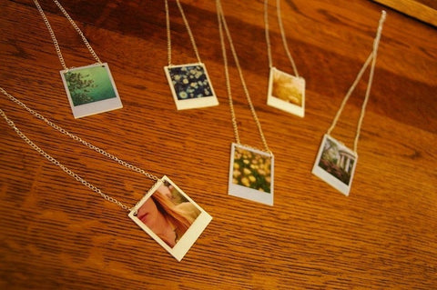 Polaroid jewelry by Lauren Beacham