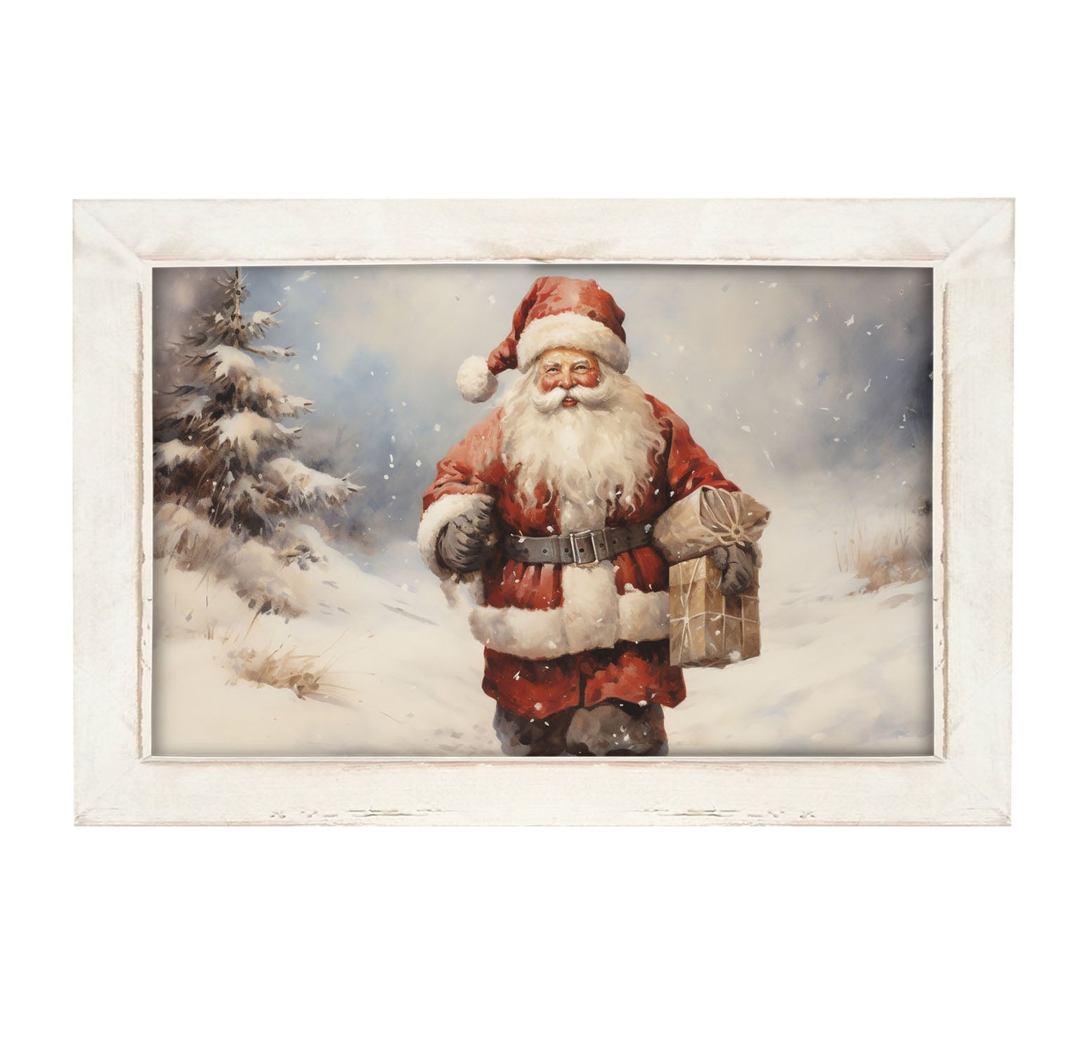 Santa on a mission - Framed art