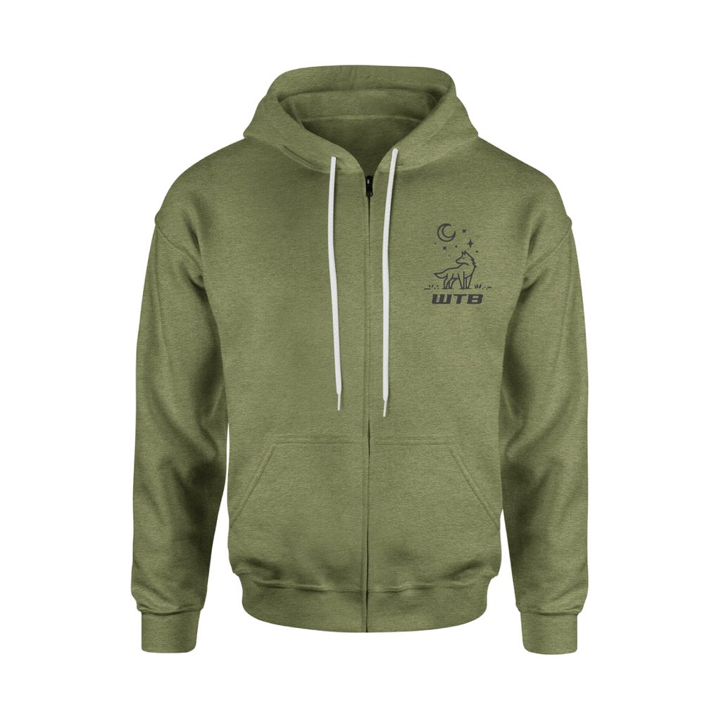 olive zip up hoodie