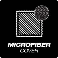 a logo for a microfiber cover