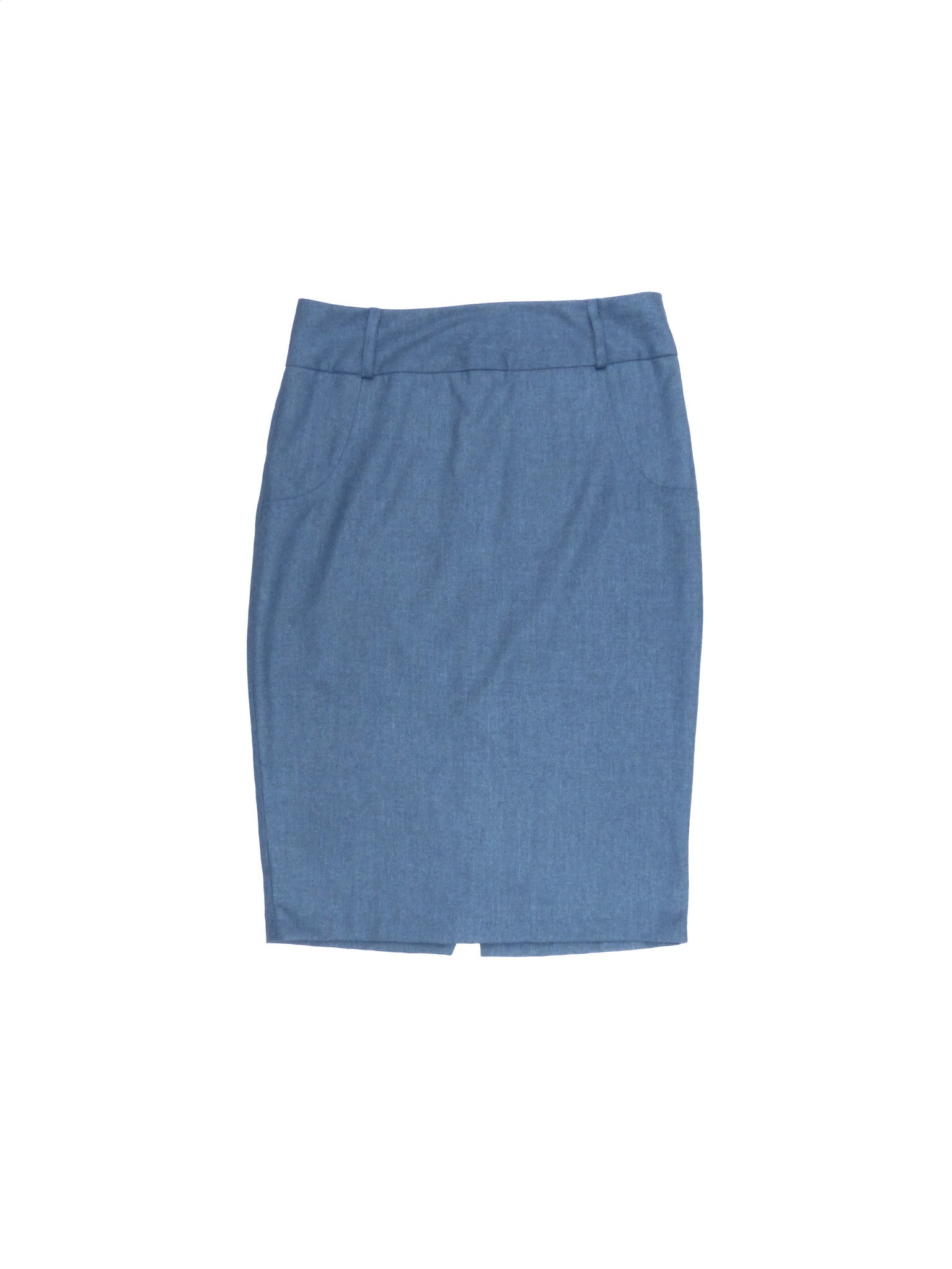 Midi Pencil Skirt - Blue – Cotton Cool