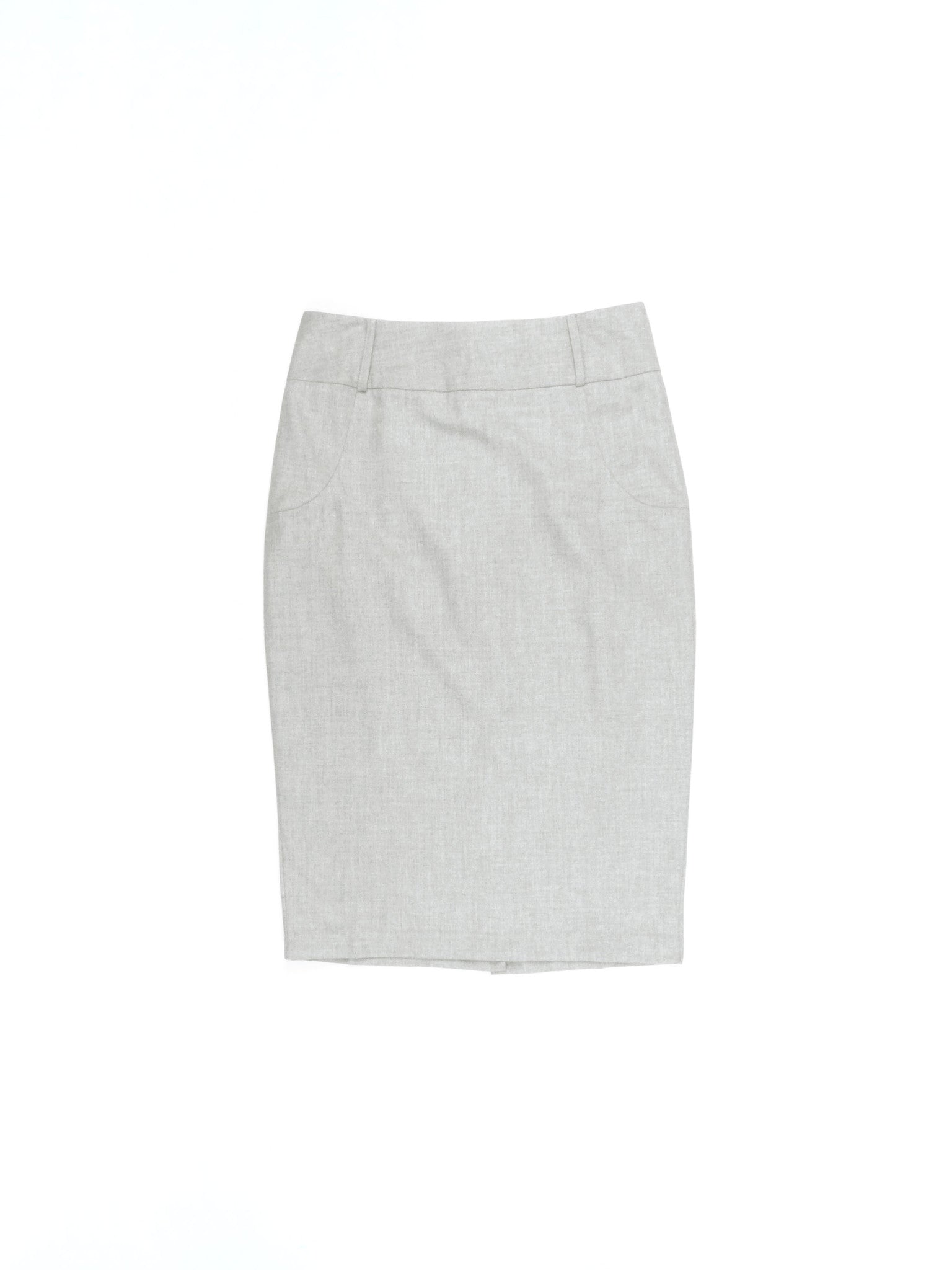 Midi Pencil Skirt - Light Gray – Cotton Cool