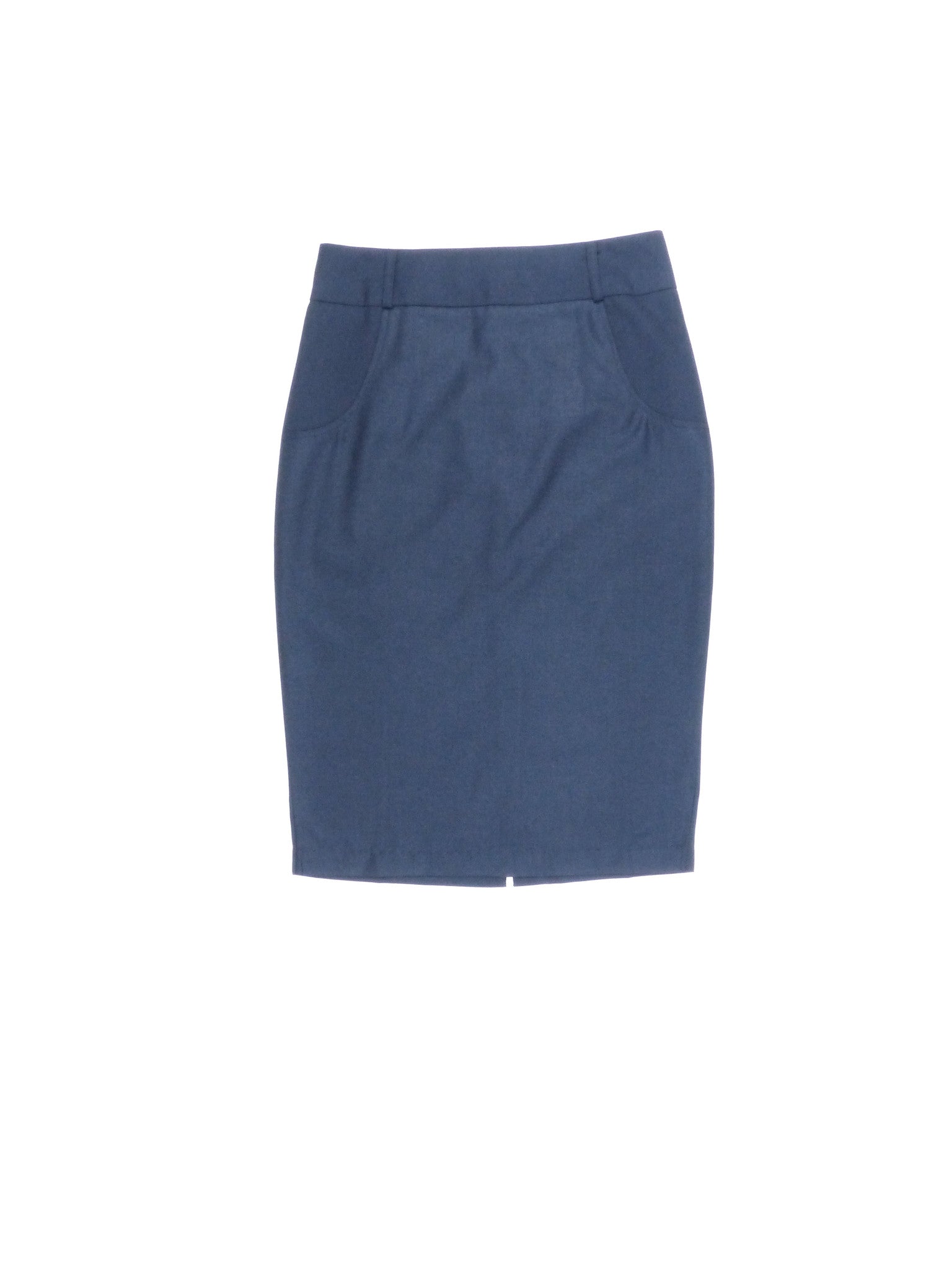 Midi Pencil Skirt - Navy – Cotton Cool