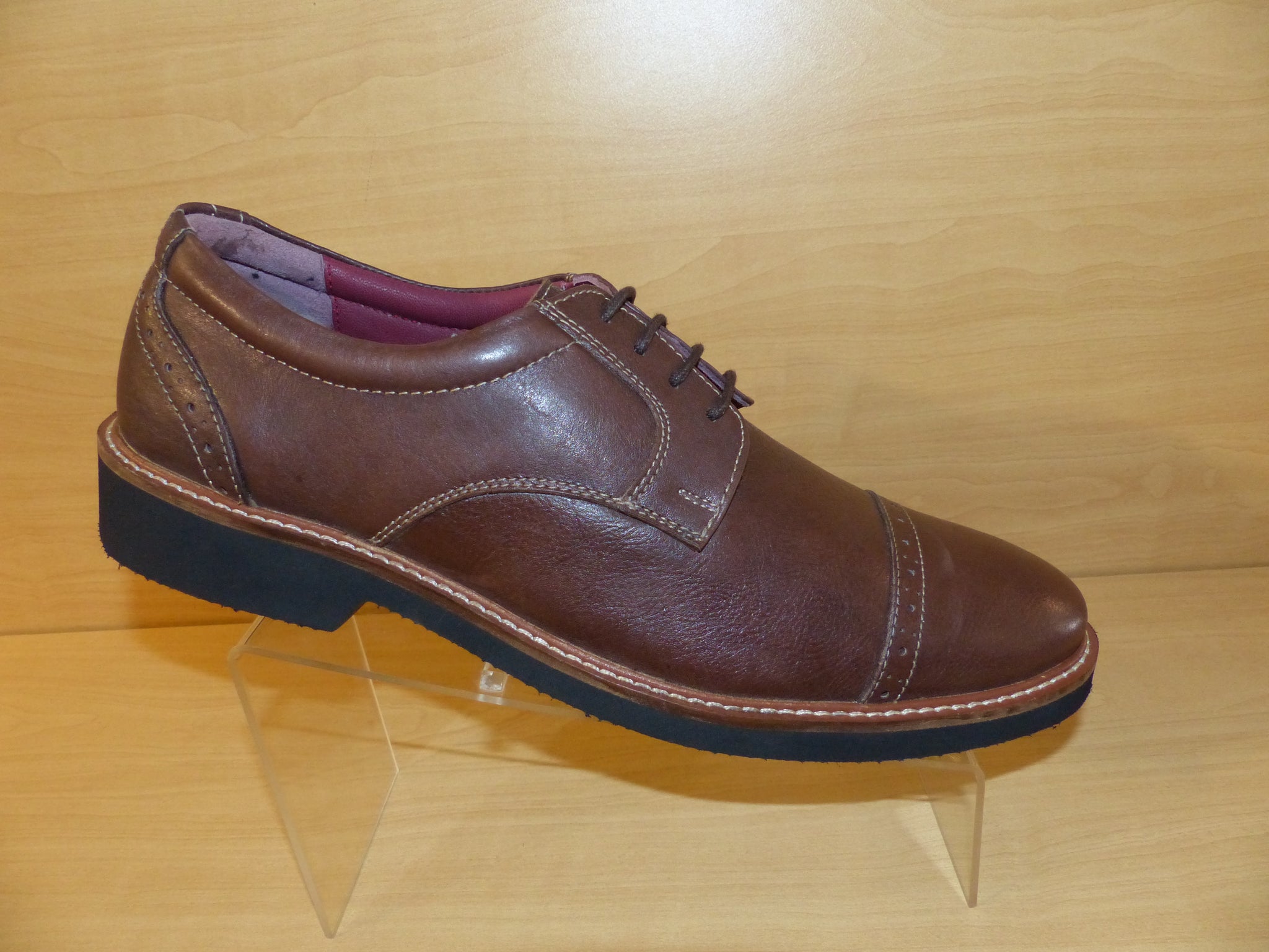 brown semi casual shoes