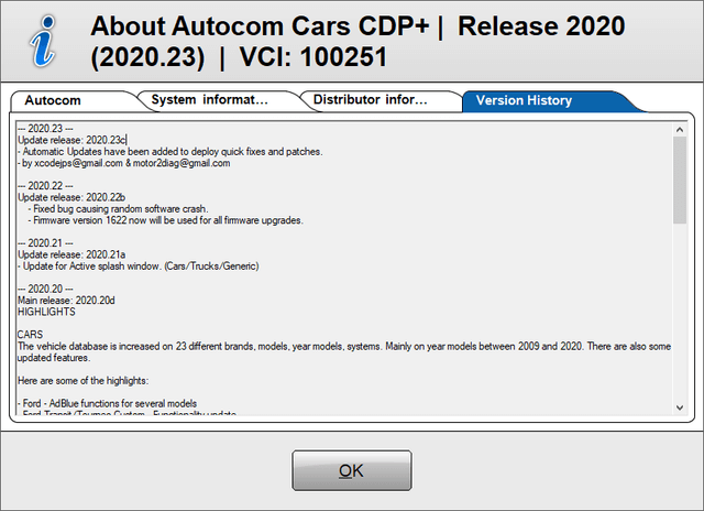 Autocom Delphi 2020.23, Autocom Delphi Software