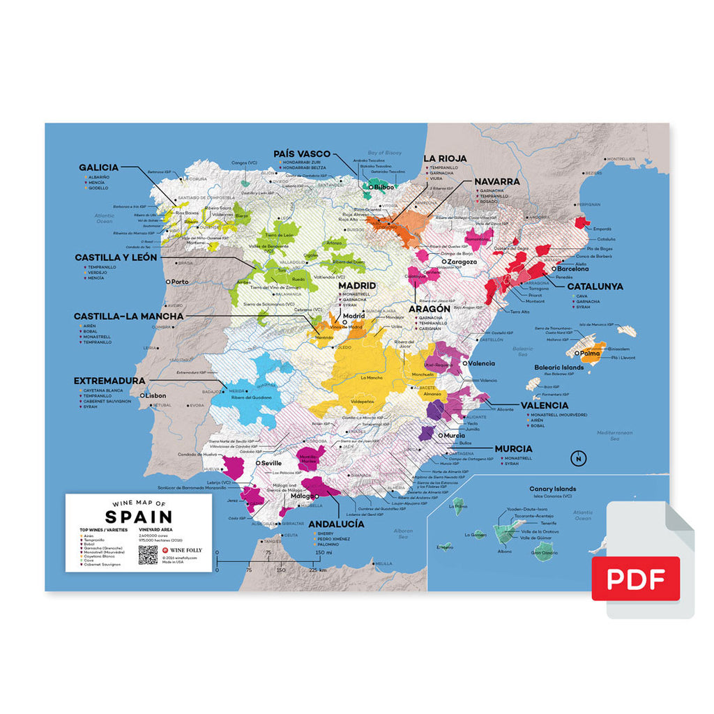 spanish wine maps