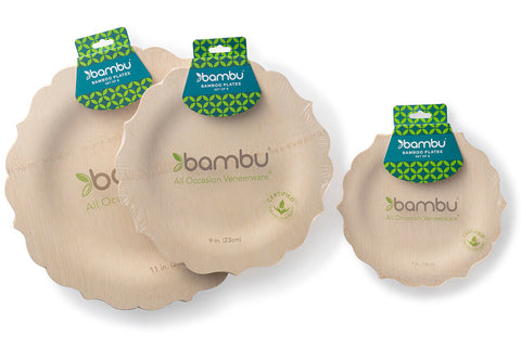 3 sets of biobased bamboo products