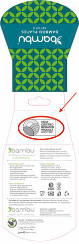 An example of a USDA Biobased product label