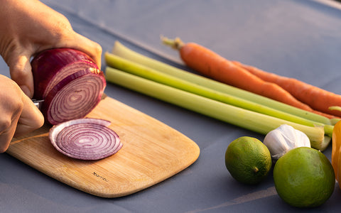 Camp Cooking Bamboo Cutting Board