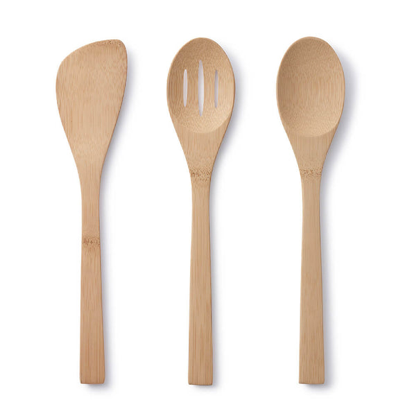 Bamboo Slotted Spoon - Bamboo Utensils & Flatware - bambu